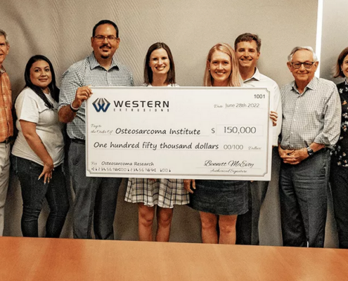 Western Extrusions pledges 450,000 to the Osteosarcoma Institute